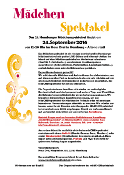 Infos - M&auml;dchenspektakel