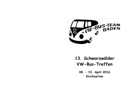 13. Schwarzwälder VW-Bus-Treffen - vw-bus