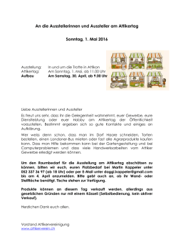 Attikertag 2016 Aussteller
