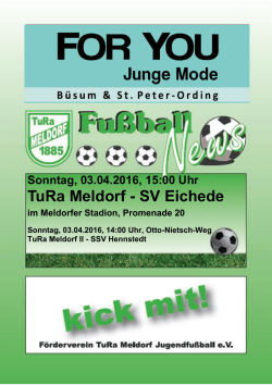 TuRa Meldorf - SV Eichede