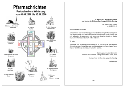 Pfarrnachrichten