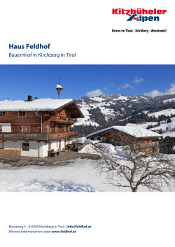 Haus Feldhof in Kirchberg in Tirol