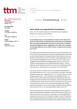 Pressemitteilung - Trier Reporter
