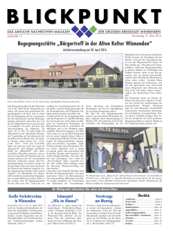 Begegnungsstätte „Bürgertreff in der Alten Kelter Winnenden“