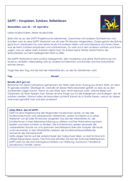 info_feedbackwoche - Regionale Musikschule Liestal