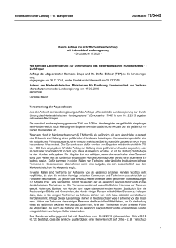 Drucksachen allgemein - Nieders&auml;chsischer Landtag