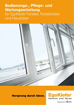 EgoKiefer Bedienungs-, Pflege