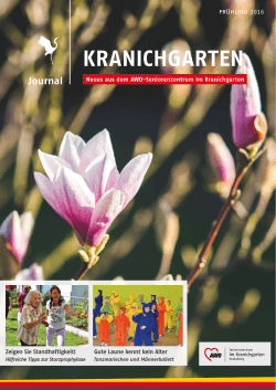 PDF - AWO-Seniorenzentrum Im Kranichgarten