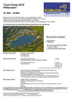 Infos und Anmeldung - Scuba