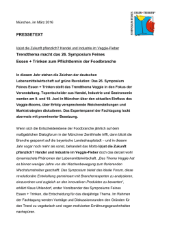 Is(s)t die Zukunft pflanzlich? Handel und Industrie im Veggie