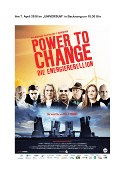 POWER TO CHANGE - Die EnergieRebellion