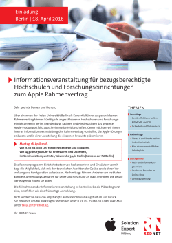 Informationsveranstaltung f&uuml;r bezugsberechtigte