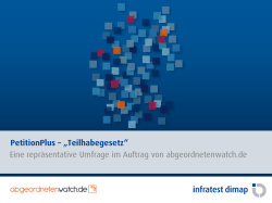 Eine repräsentative Umfrage im Auftrag von abgeordnetenwatch.de