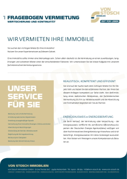 immobilien - von stosch