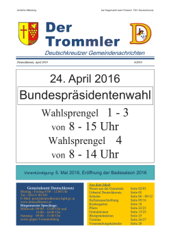 Trommler April 2016 - Gemeinde Deutschkreutz