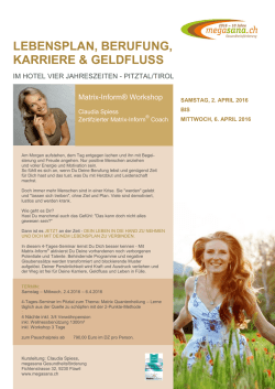 Flyer zum Downloaden - Hotel Vier Jahreszeiten