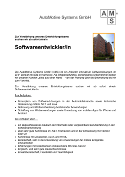 Stellenangebot - Automotive Systems GmbH