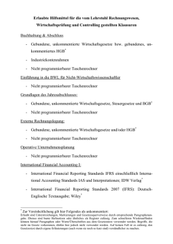 Hilfsmittel bei Klausuren