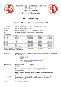 HSK-Langstreckenmeisterschaften M/W12 - M/F