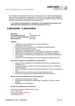 Institut f&uuml;r Fleischhygiene - Veterin&auml;rmedizinische Universit&auml;t Wien
