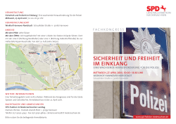sicherheit und freiheit im einklang - SPD