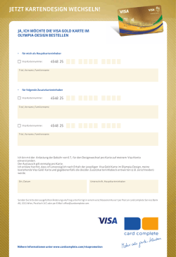 JETZT KARTENDESIGN WECHSELN!