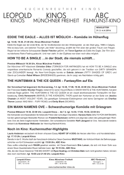 Newsletter - Kuchenreuther Kinos