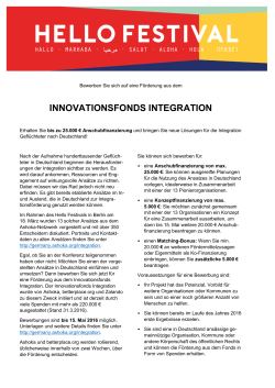 innovationsfonds integration