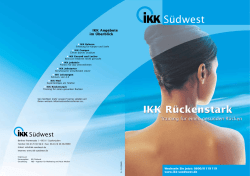 Brosch&uuml;re - IKK R&uuml;ckenstark
