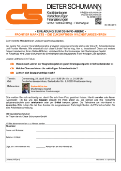 DS-Info-Abend am 21. April 2016