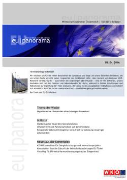 EU-Panorama als - Wirtschaftskammer Österreich