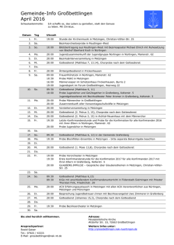 Gemeinde-Info Großbettlingen April 2016
