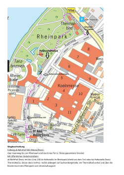 über Auenweg bis zum Rheinpark und durch das Tor (s