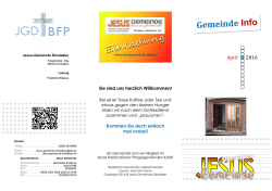 JGD Gemeinde Info April 2016 B.pub - Jesus-Gemeinde