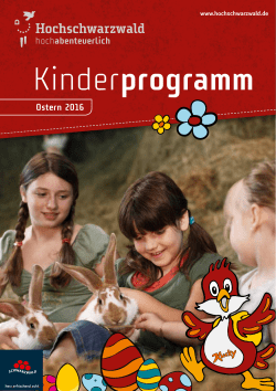 Kinderprogramm Ostern 2016