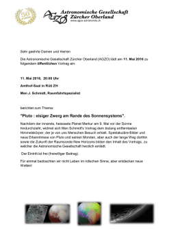 "Pluto : eisiger Zwerg am Rande des Sonnensystems".