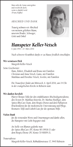 Hanspeter Keller-Vetsch