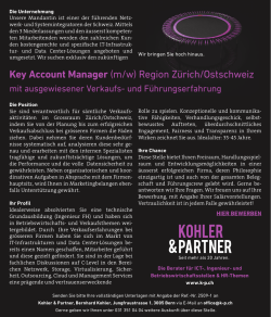 Key Account Manager - s-p.ch