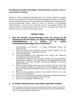 FAQ Streitigkeiten bezüglich überfälliger