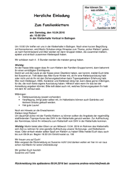 Herzliche Einladung - alpenverein