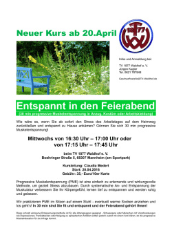 Entspannt in den Feierabend