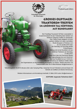 22. Mai 2016 - großes Oldtimer-Traktor