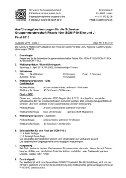 Final 2016 - Schweizer Schiesssportverband