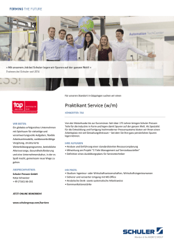Praktikant Service (w/m)