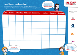 Medienstundenplan