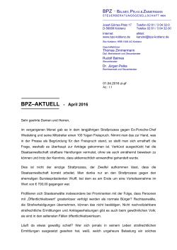 BPZ-Aktuell Apr. als PDF - Balmes, Pelka & Zimmermann