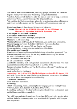 Infos zusammengefasst - urlaub-am-donau-bio