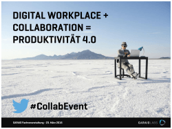 PowerPoint-Präsentation - Digital Workplace + Collaboration