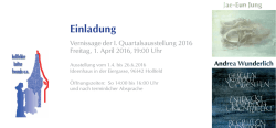 I. Quartalsausstellung 2016 - focus