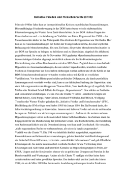 Initiative Frieden und Menschenrechte (IFM)